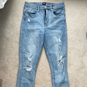 BDG, urban outfitters skinny ripped blue jeans